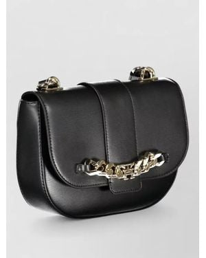 Tommy Hilfiger Leather Crossbody Bag - Black