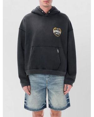 Represent Angel Border Hoodie Relaxed Knitwear Piece - Blue