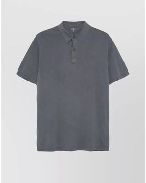 Hartford Cotton Short-Sleeve Polo Shirt - Grey