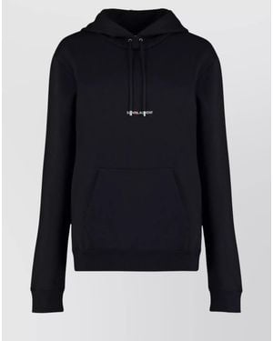 Saint Laurent Cotton Hoodie - Blue