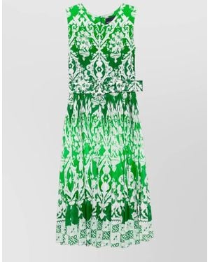 Samantha Sung Cotton Midi Dress - Green