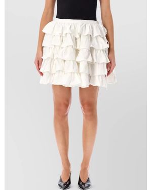 GIMAGUAS Cotton Mini Skirt - White