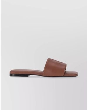 Anine Bing Leather Slides - Brown