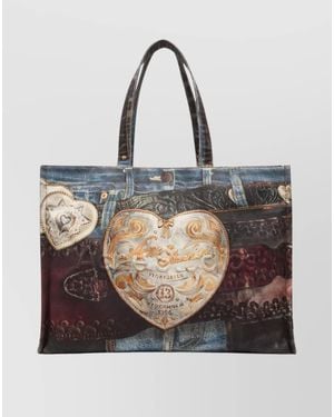 Acne Studios Printed Cotton Tote Bag - Multicolour