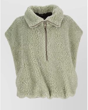 Alysi Faux Fur Coat - Green