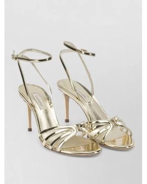 Casadei Metallic Open Toe Strappy Sandals Design