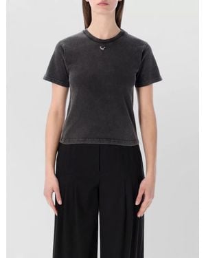 OTTOLINGER Cotton Pierced Fitted T-Shirt - Black