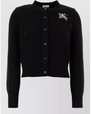 Burberry Cashmere Fitted Jacket - Black