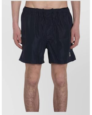 Valentino Garavani Logo-Patch Swim Shorts - Blue