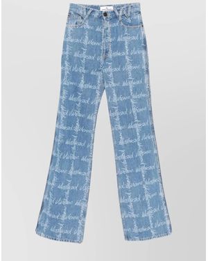 Vivienne Westwood Straight Leg Pants Belt Loops - Blue
