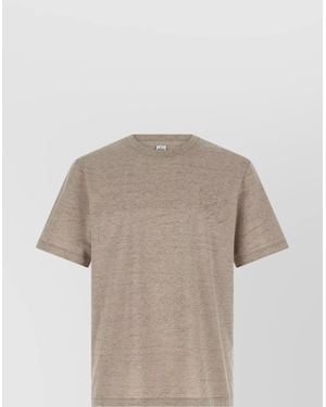 Berluti Scripted Crew Neck T-Shirt - Natural