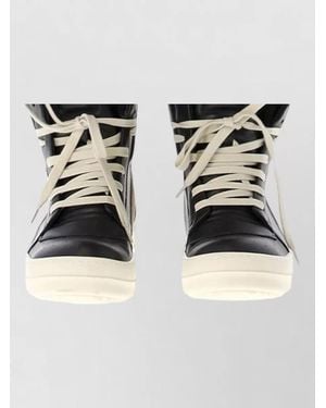 Rick Owens High Waist Skirt Front Slit Midi - Metallic