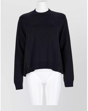 Nude Wool Blend Sweatshirt - Blue