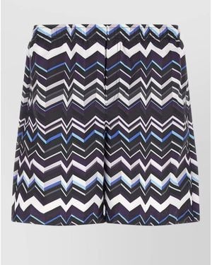 Missoni Zigzag Swim Shorts - Blue