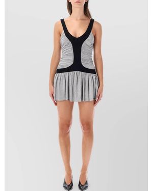 GIMAGUAS Viscose Mini Dress - Grey