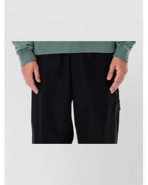 Stone Island Cotton Oversized Hoodie - Black