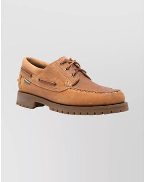 Sebago Calf Leather Lace-Up Shoes - Brown