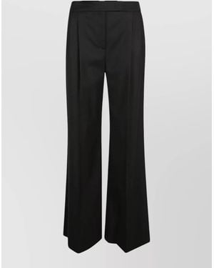 Via Masini 80 High-Rise Wide-Leg Trousers - Black