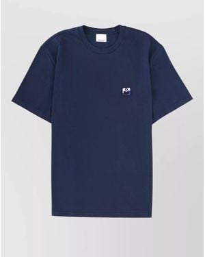 Isabel Marant Cotton Regular-Fit Crew-Neck Short-Sleeve T-Shirt - Blue