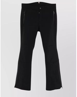 Moncler Comfortable Pants Featuring Zippered Pockets - Black