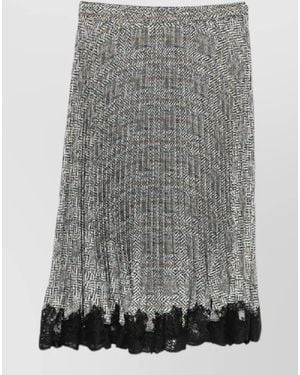 Ermanno Scervino Pleated Skirt - Gray