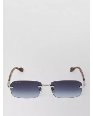 Gucci Sunglasses Gg1221S 007 Havana Rimless Design - Blue