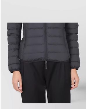 Parajumpers Puffer Jacket With High Collar And Side Pockets - Gray