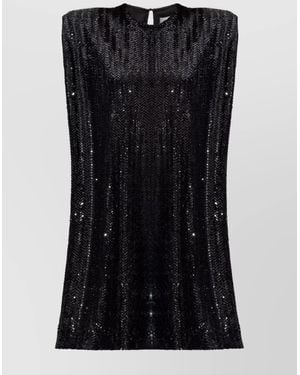Golden Goose Sequined Sleeveless Dress - Black