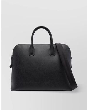 Valextra "My Logo" Cross-Body Bag - Black