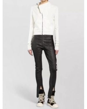 Rick Owens Mountain Sweatshirt Jacket Long Sleeve Style - White