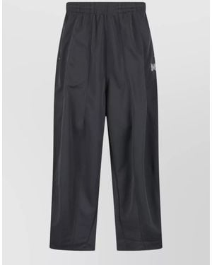 Needles Side Stripe Trousers Zip Pocket Detail - Blue