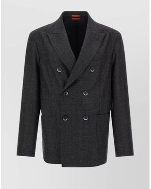 Barena Virgin Wool Blazer - Black