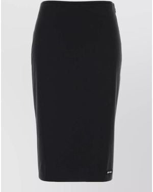 Miu Miu Stretch Pencil Skirt - Black