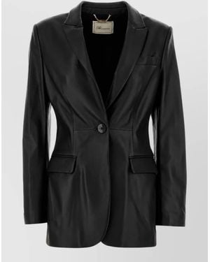 Blumarine Leather Blazer - Black