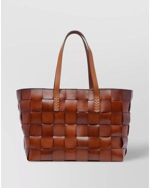 Dragon Diffusion Japan Tote Leather Tote Bag - Brown