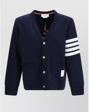 Thom Browne Cotton Cardigan - Blue