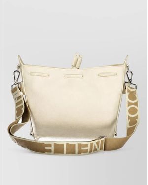 Coccinelle Leather Shoulder Bag - Natural