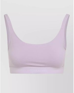 Tom Ford Modal Cropped Bralette - Purple