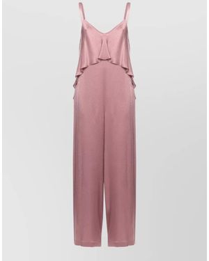 Antonelli Silk Blend Sleeveless Jumpsuit - Pink