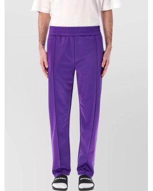 Palm Angels Logo Curved Back Track Pants - Purple