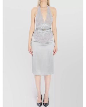 Gucci Silk Midi Dress - White