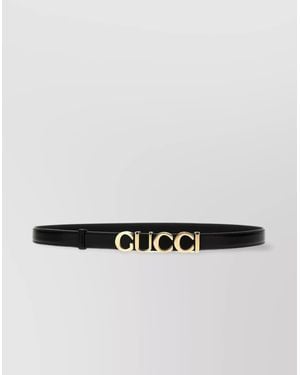 Gucci Adjustable Slim-Tone Hardware Belt - Metallic