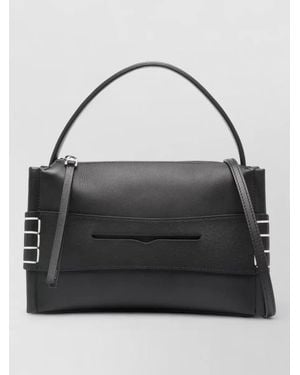 JW Anderson Rectangular Shoulder Bag Top Handle Strap - Black