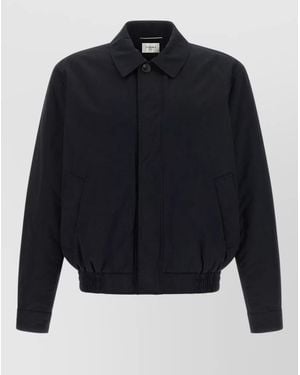 Saint Laurent Cassandre Short Jacket Elasticated Hem - Blue