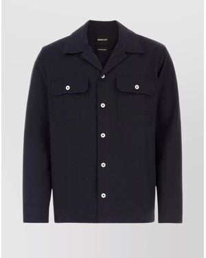 Howlin' Cotton Embossed Shirt - Blue