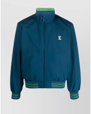 KENZO Logo-Print Track Jacket - Blue