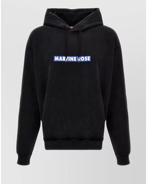 Martine Rose Cotton Oversized Printed Hoodie - Black