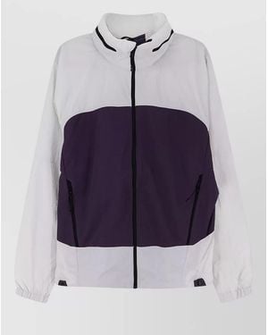 The North Face Relaxed Fit Hooded Jacket High Collar - Blue