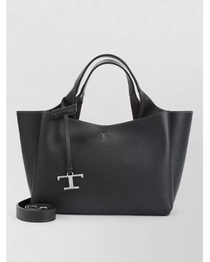 Tod's Mini Leather Tote Bag - Black