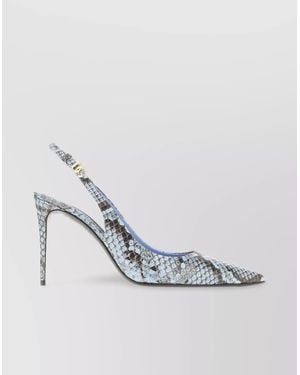 Dolce & Gabbana Python Leather Court Shoes - White